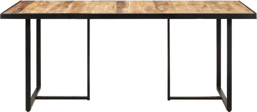 VidaXL -Eettafel-160-cm-ruw-mangohout - Foto 3