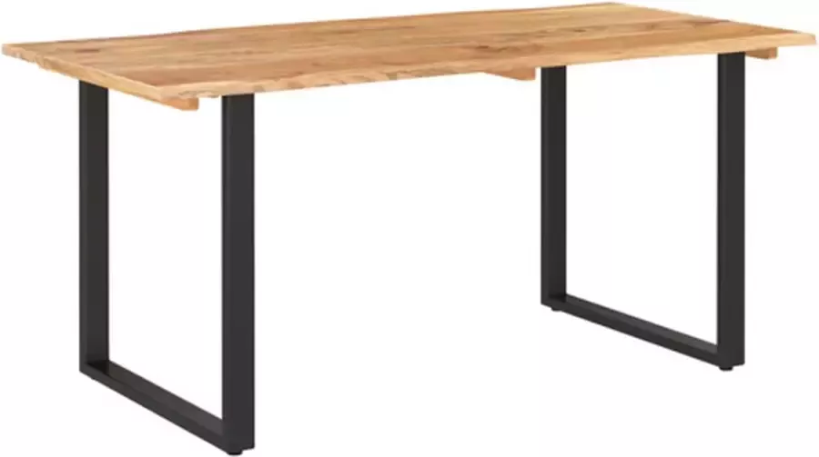 Vida XL Eettafel 154x80x76 cm massief acaciahout SKU: V286473 - Foto 1