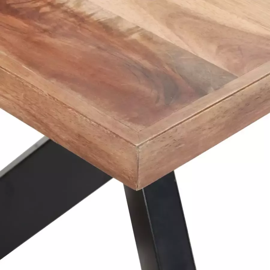 Vida XL Eettafel 180x90x75 cm massief hout met honingkleurige afwerking SKU: V321548 - Foto 1