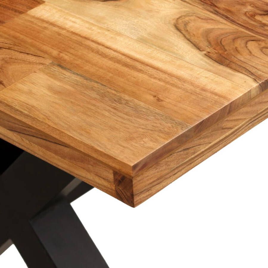 Vida XL Eettafel 180x90x76 cm massief acacia- en mangohout SKU: V245640 - Foto 1