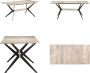 VidaXL Eettafel 180x90x76 cm massief mangohout Eettafel Eettafels Eetkamertafel Eetkamertafels - Thumbnail 4