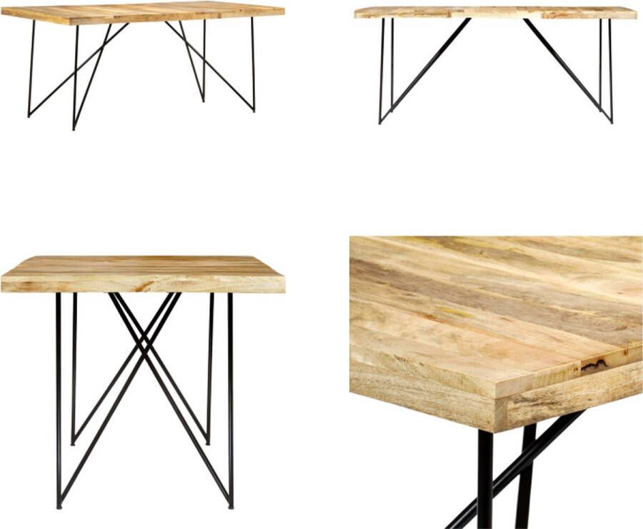 VidaXL -Eettafel-180x90x76-cm-massief-mangohout - Foto 3