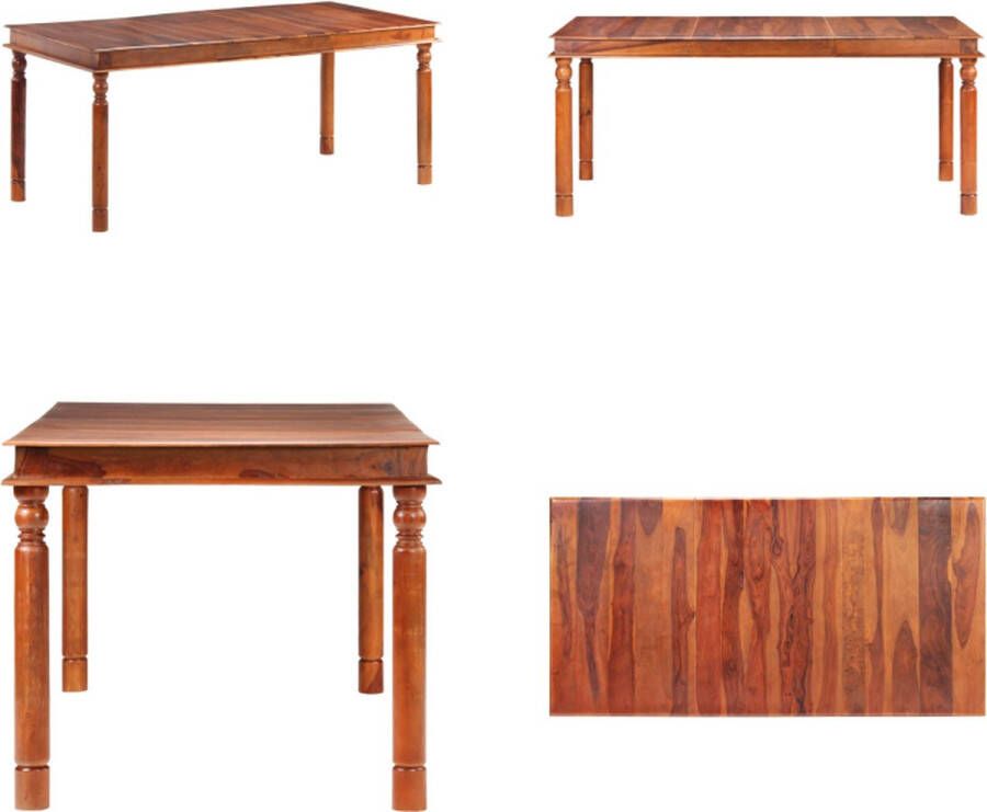 VidaXL Eettafel 180x90x76 cm massief sheeshamhout Eettafel Eettafels Eet Tafel Eet Tafels
