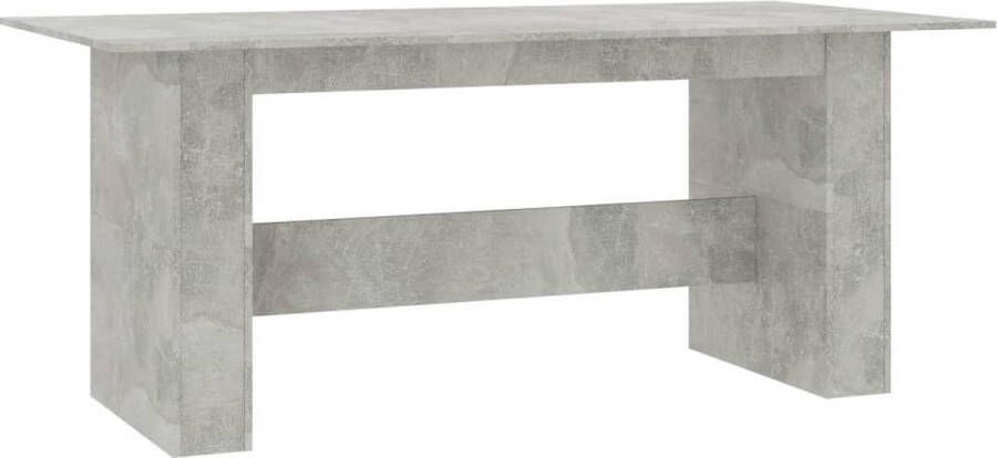 VidaXL -Eettafel-180x90x76-cm-bewerkt-hout-betongrijs - Foto 2