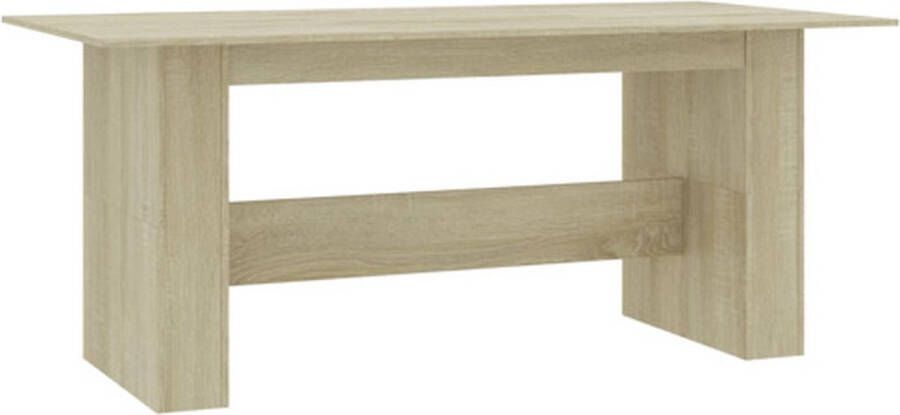 VidaXL -Eettafel-180x90x76-cm-bewerkt-hout-sonoma-eikenkleurig - Foto 2