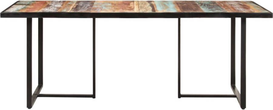 VidaXL -Eettafel-200-cm-massief-gerecycled-hout - Foto 3