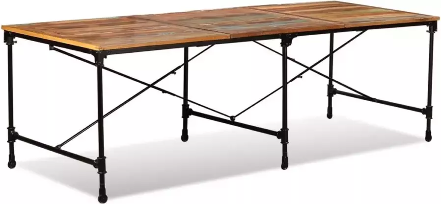 VidaXL Eettafel 240 cm massief gerecycled hout