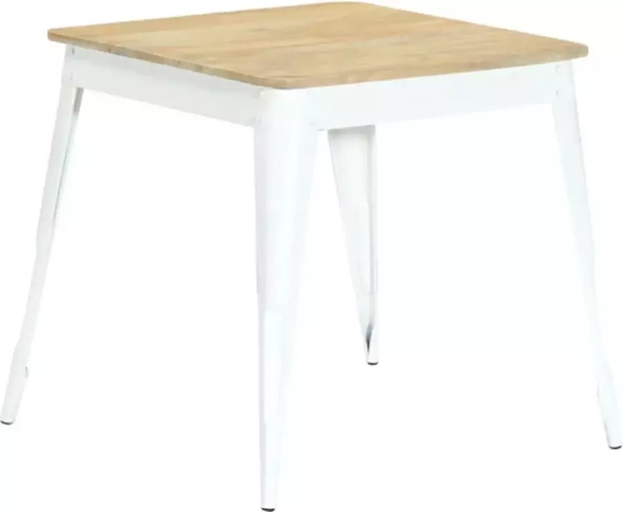 VIDAXL Eettafel 75x75x76 cm massief mangohout - Foto 2