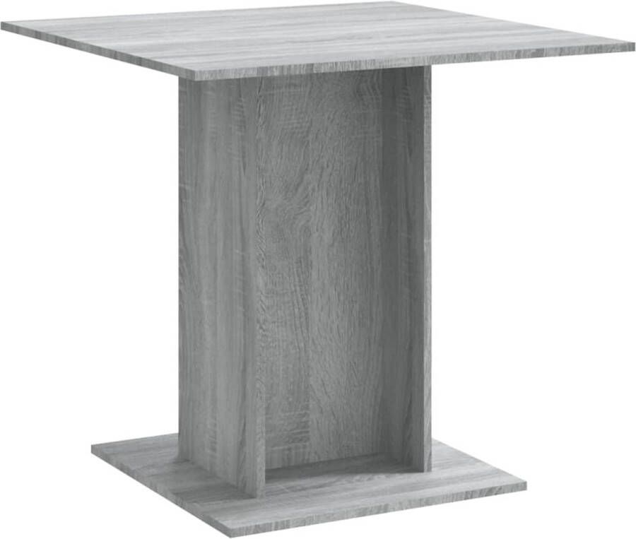 VidaXL -Eettafel-80x80x75-cm-bewerkt-hout-grijs-sonoma-eikenkleurig - Foto 2