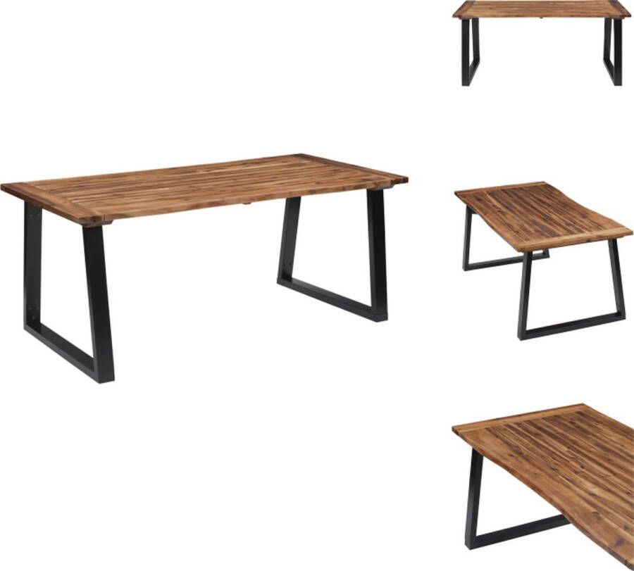VidaXL Eettafel Eettafels Houten Eettafel Houten Eettafels Eettafel 180x90cm massief acaciahout