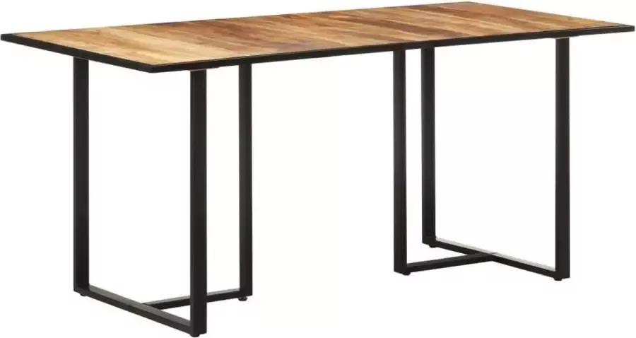 VidaXL Eettafel ruw mangohout 160x80x76 cm