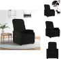 VidaXL Elektrisch Verstelbare Fauteuil Stof 71x95x99.5 cm Zwart Fauteuil - Thumbnail 2