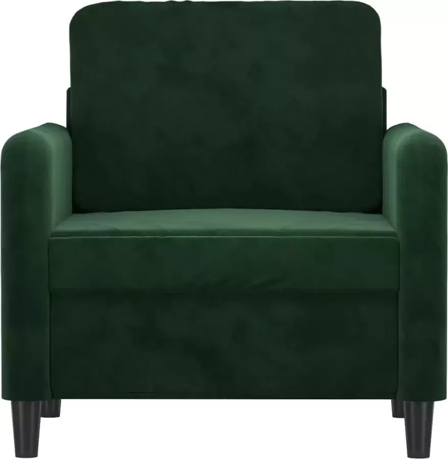 VIDAXL Fauteuil 60 cm fluweel donkergroen - Foto 2