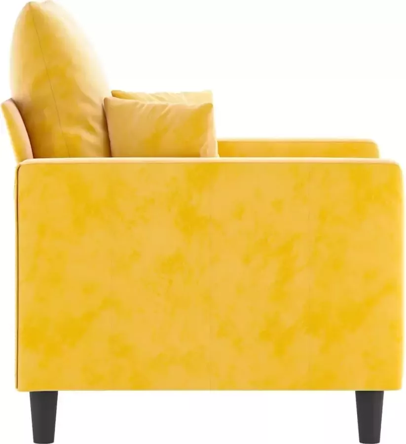 VidaXL Fauteuil 60 cm fluweel geel - Foto 2
