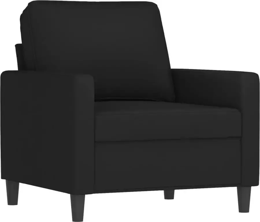 VidaXL Fauteuil 60 cm fluweel zwart - Foto 2