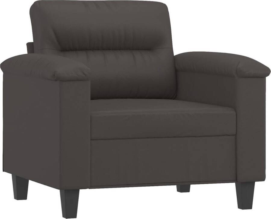 VidaXL -Fauteuil-60-cm-kunstleer-grijs - Foto 2