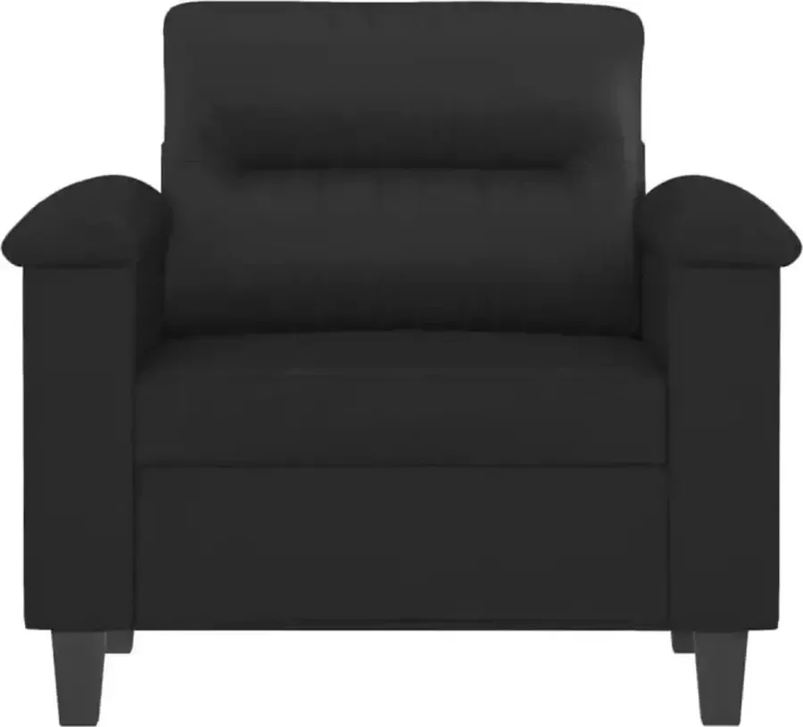 VidaXL Fauteuil 60 cm kunstleer zwart - Foto 2