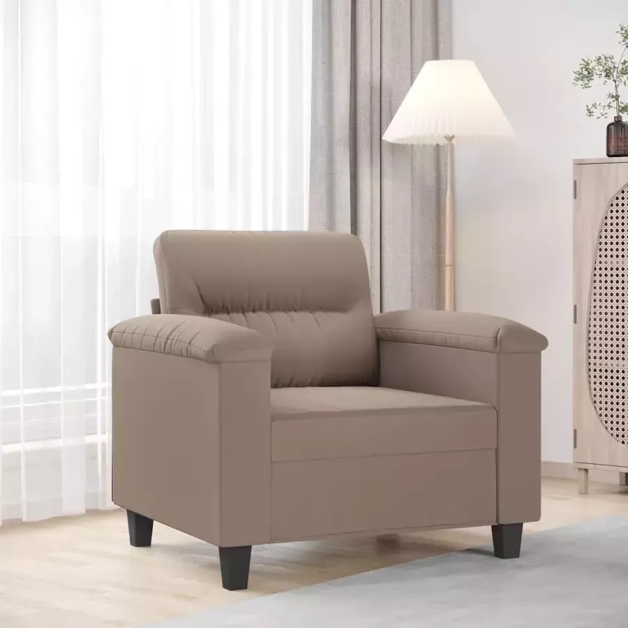 VidaXL -Fauteuil-60-cm-microvezelstof-taupe - Foto 2