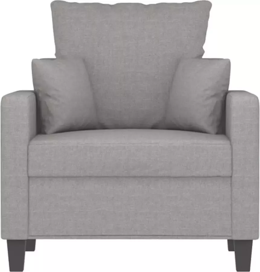 VIDAXL Fauteuil 60 cm stof lichtgrijs - Foto 3
