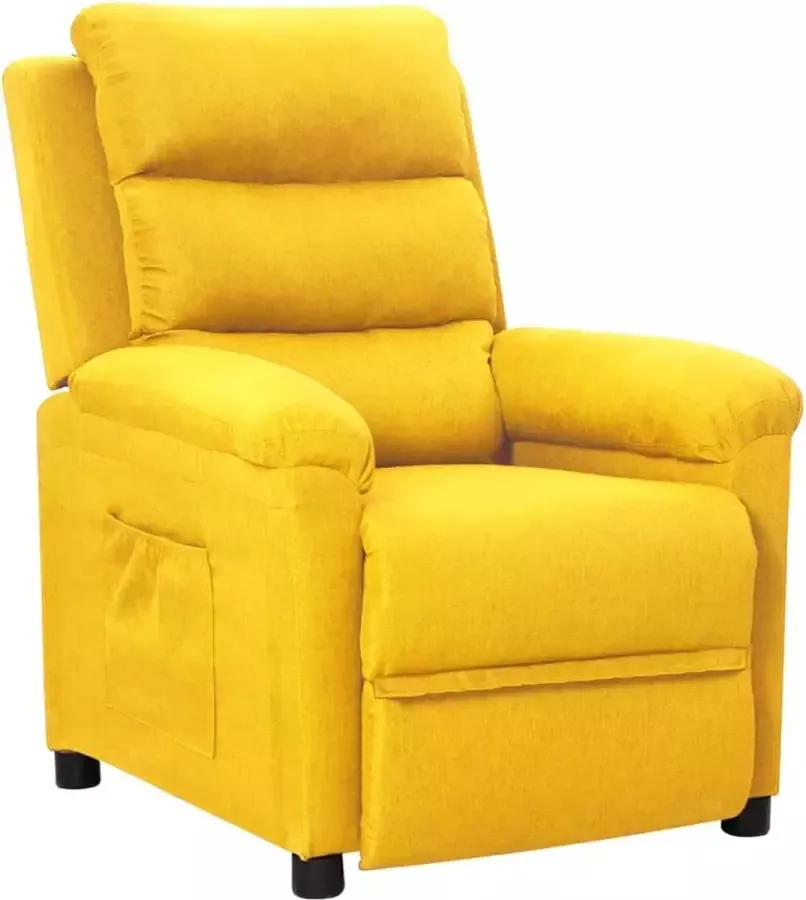 VidaXL Fauteuil gele stof