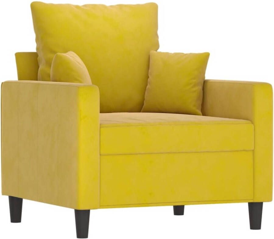 VidaXL -Fauteuil-met-voetenbank-60-cm-fluweel-geel