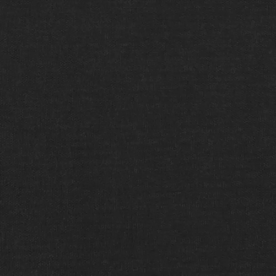 VIDAXL Fauteuil met voetenbank 60 cm stof zwart