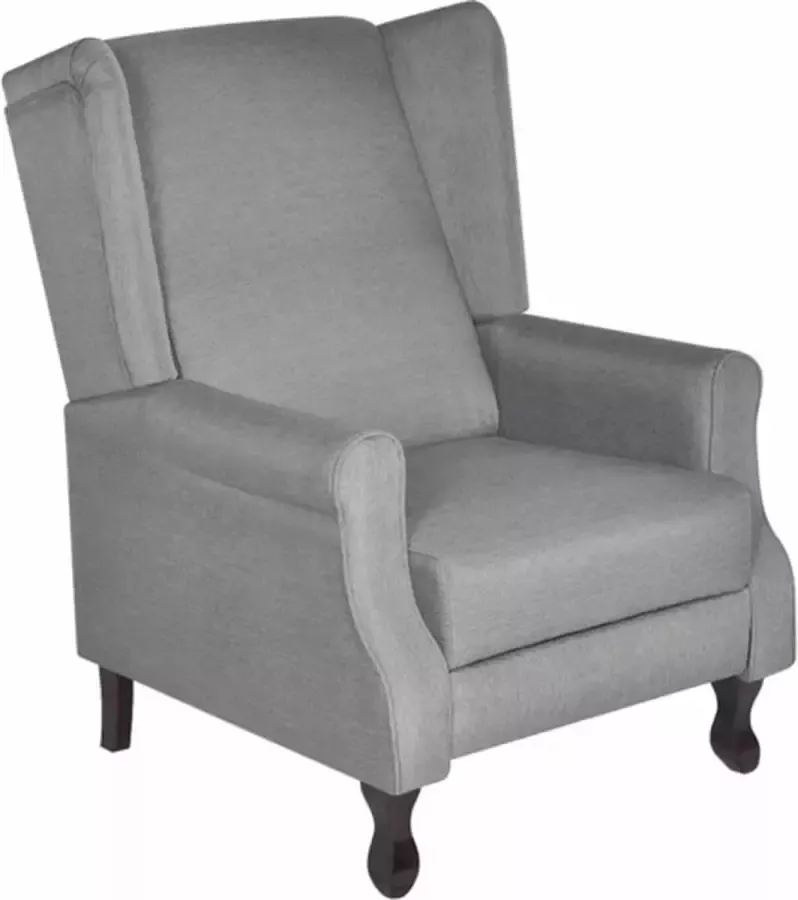 VIDAXL Fauteuil stof grijs - Foto 2