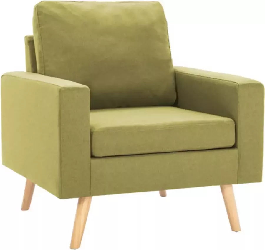 VidaXL Fauteuil stof groen - Foto 2