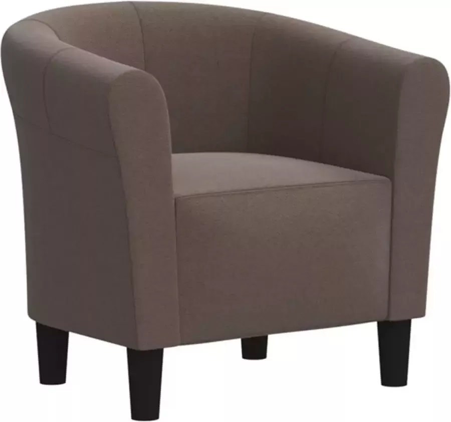 VidaXL Fauteuil stof taupe - Foto 2