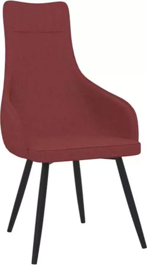 VidaXL Fauteuil stof wijnrood