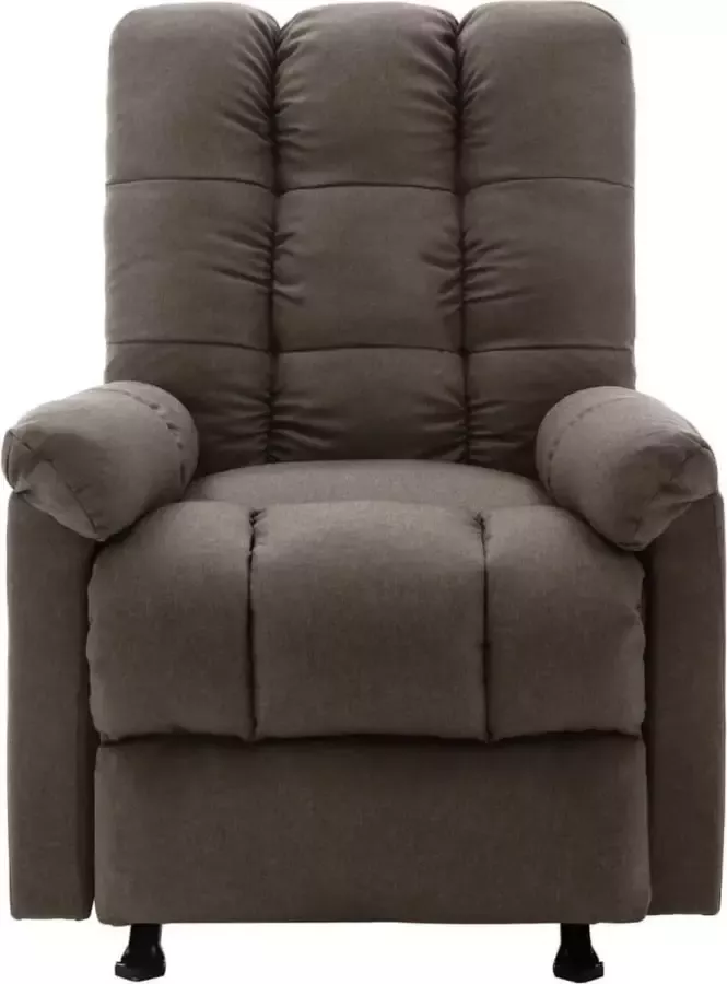 VidaXL Fauteuil verstelbaar bruin stof 71 5x96 5x100 5 cm
