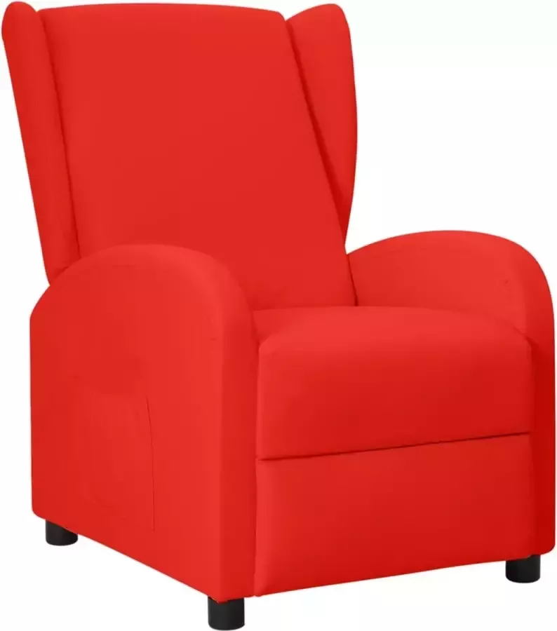 VidaXL Fauteuil verstelbaar kunstleer rood