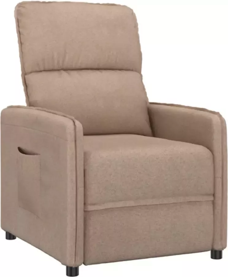 VidaXL Fauteuil verstelbaar microvezelstof taupe - Foto 2