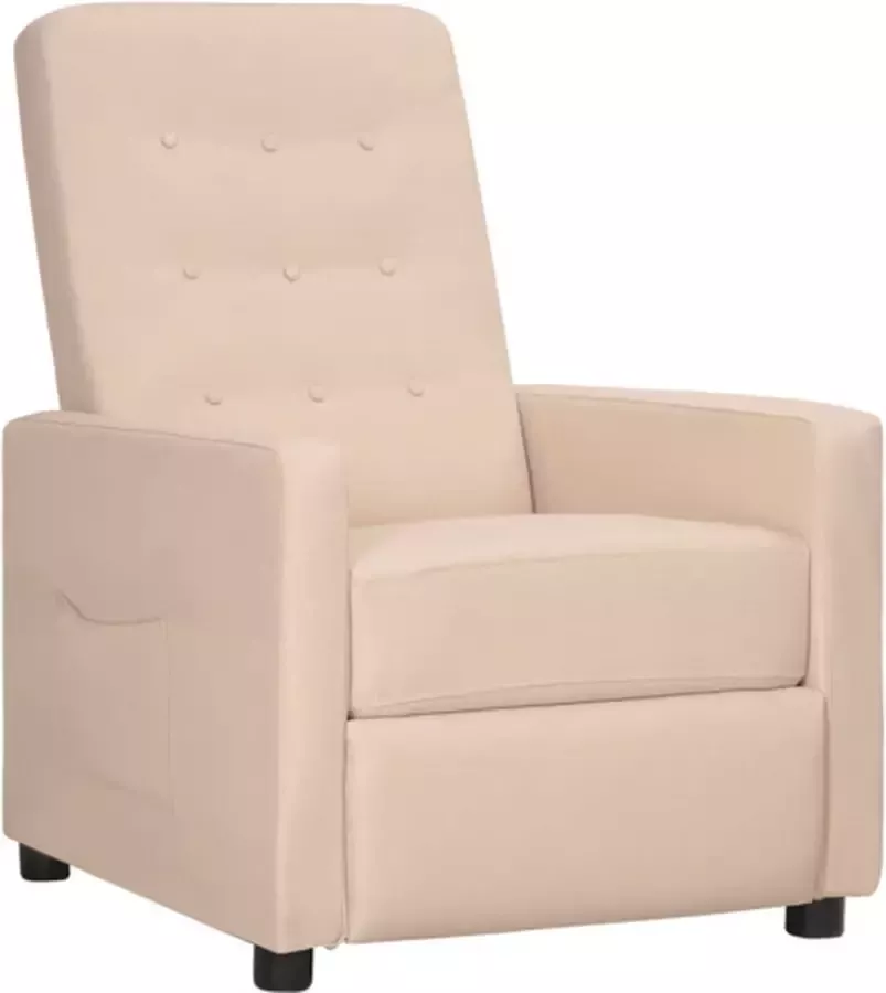 VidaXL Fauteuil verstelbaar stof taupe - Foto 2