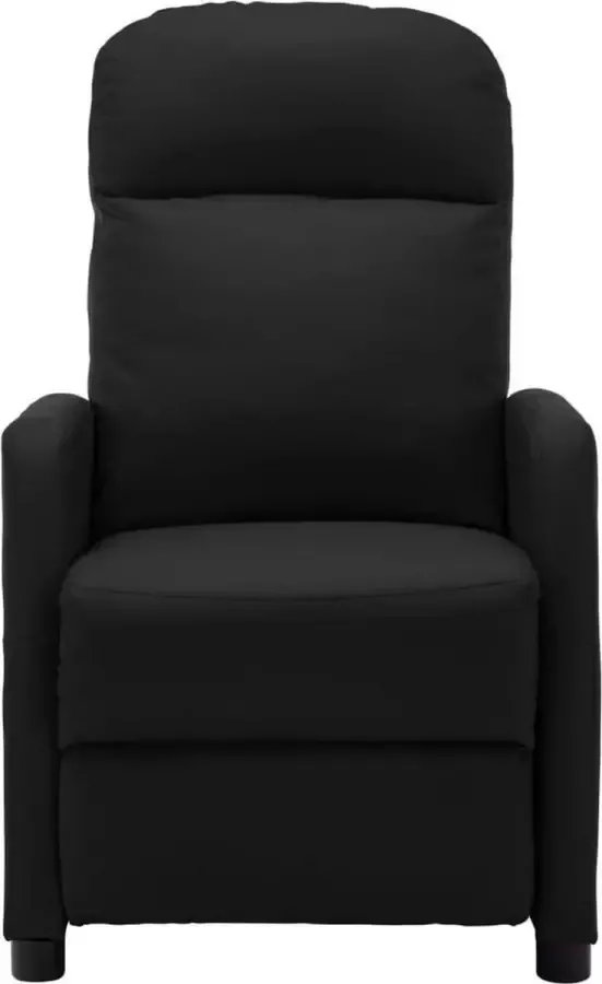 VidaXL Fauteuil verstelbaar zwart kunstleer 65x97x100 cm