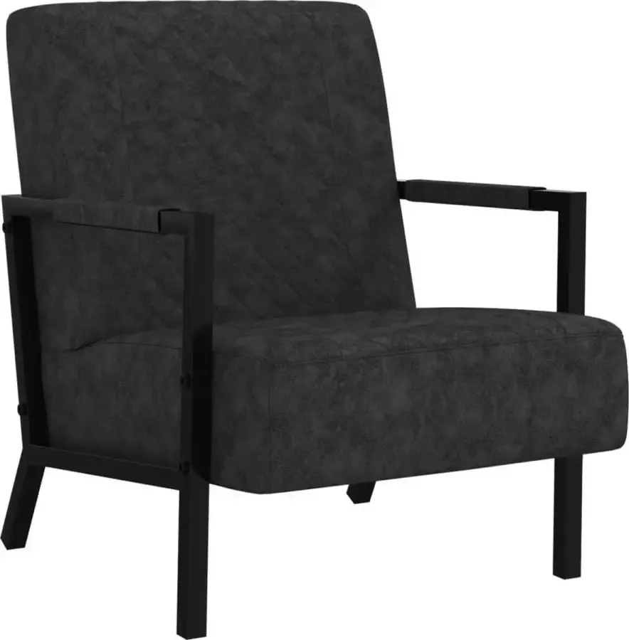 VidaXL Fauteuil zwart kunstleer 66x84x84 cm