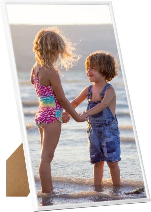 VidaXL Fotolijsten 5 st voor tafel 10x15 cm MDF wit