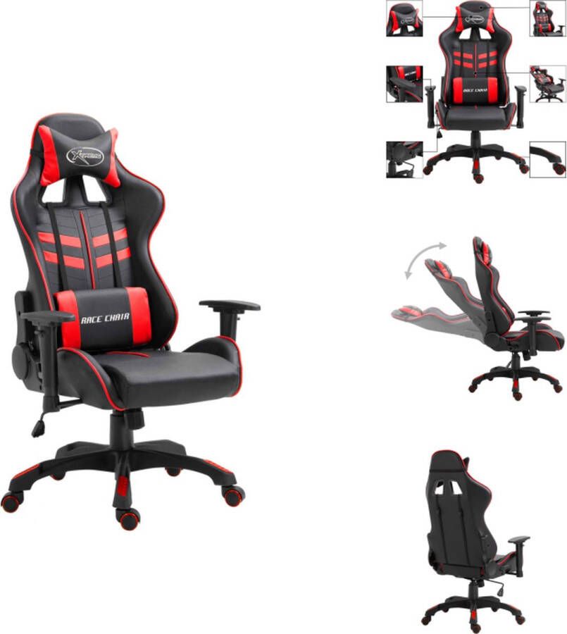 VidaXL Gamer Gamingstoel 68.5 x 68 x (118-125) cm Ergonomisch design Bureaustoel