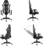 VidaXL Gamestoel draaibaar PVC wit Gamingstoel Gamingstoelen Racingstoel Racingstoelen - Thumbnail 1