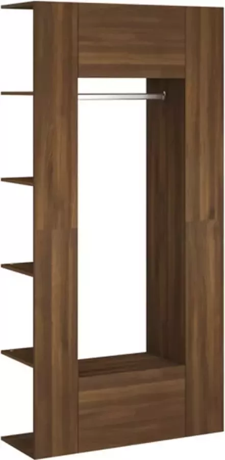 VidaXL -Gangkasten-2-st-bewerkt-hout-bruineikenkleurig - Foto 4