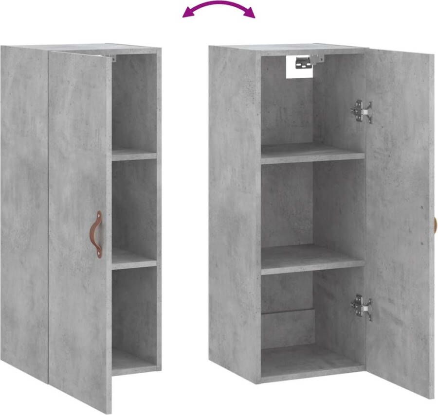 VidaXL -Hangkast-34 5x34x90-cm-betongrijs - Foto 5