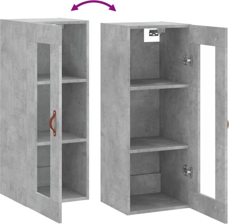 VidaXL -Hangkast-34 5x34x90-cm-betongrijs - Foto 5