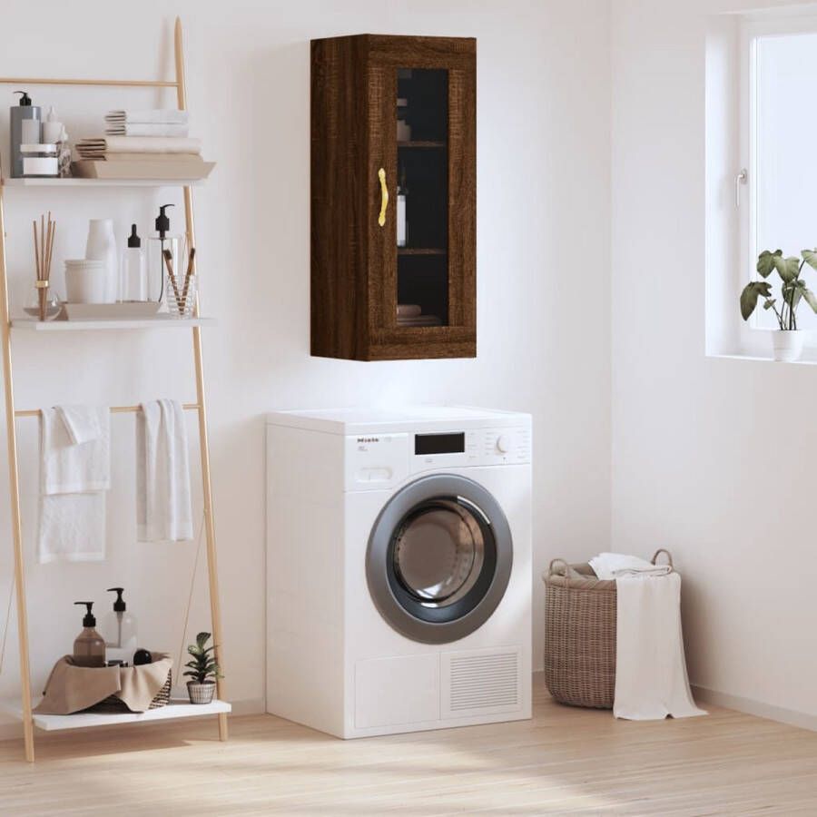 VidaXL -Hangkast-34 5x34x90-cm-bruineikenkleurig - Foto 3