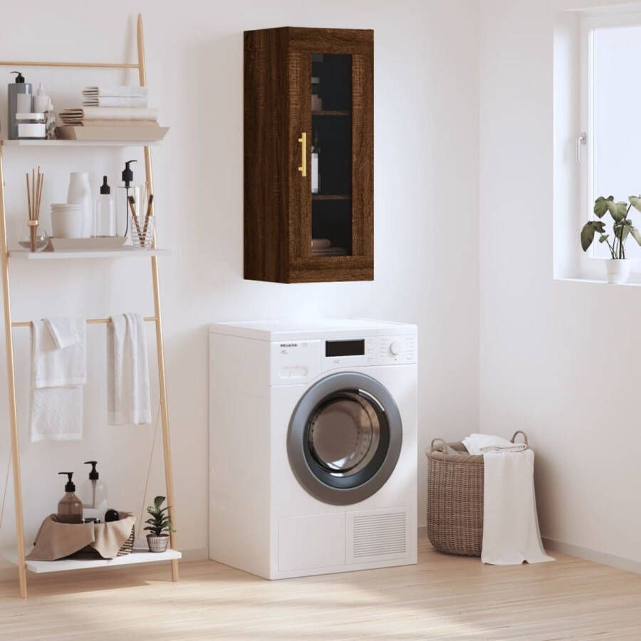 VidaXL -Hangkast-34 5x34x90-cm-bruineikenkleurig - Foto 3