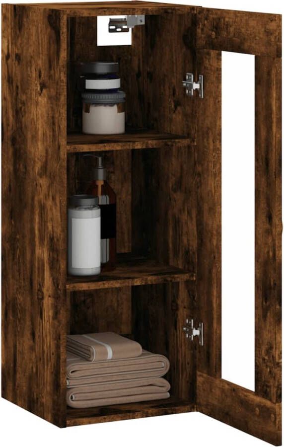 VidaXL -Hangkast-34 5x34x90-cm-gerookt-eikenkleurig - Foto 6