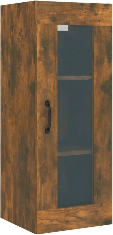 VidaXL Wandkast gerookt eiken 34 5x34x90 cm Wandkast Hangkast Opbergkast Keukenopstelling Badkamermeubilair - Foto 2