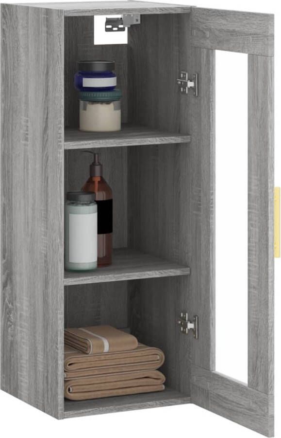 VidaXL -Hangkast-34 5x34x90-cm-grijs-sonoma-eikenkleurig - Foto 5