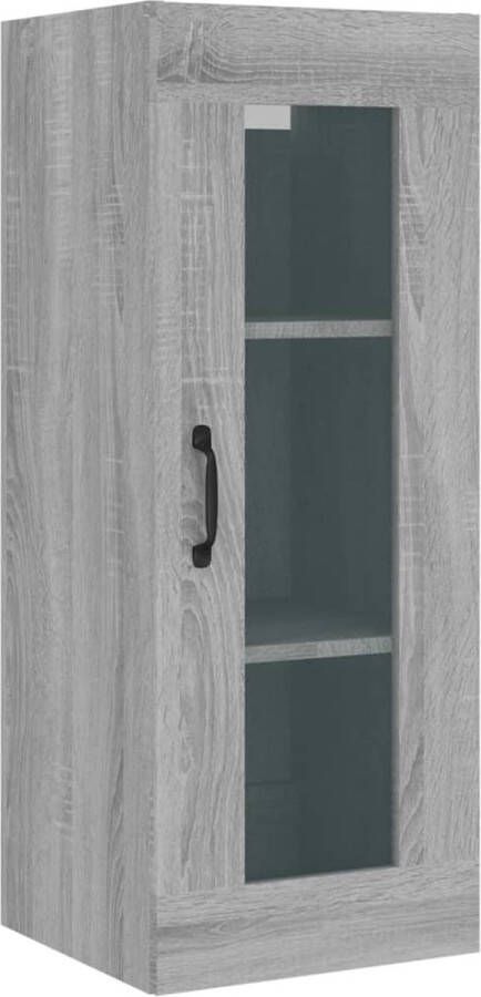 VidaXL -Wandkast-34 5x34x90-cm-grijs-sonoma-eikenkleurig - Foto 2