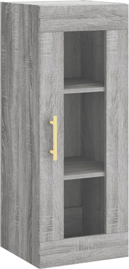 VidaXL -Hangkast-34 5x34x90-cm-grijs-sonoma-eikenkleurig - Foto 4