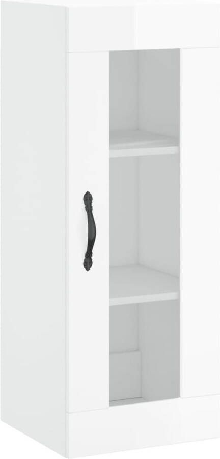 VidaXL -Wandkast-34 5x34x90-cm-hoogglans-wit - Foto 3